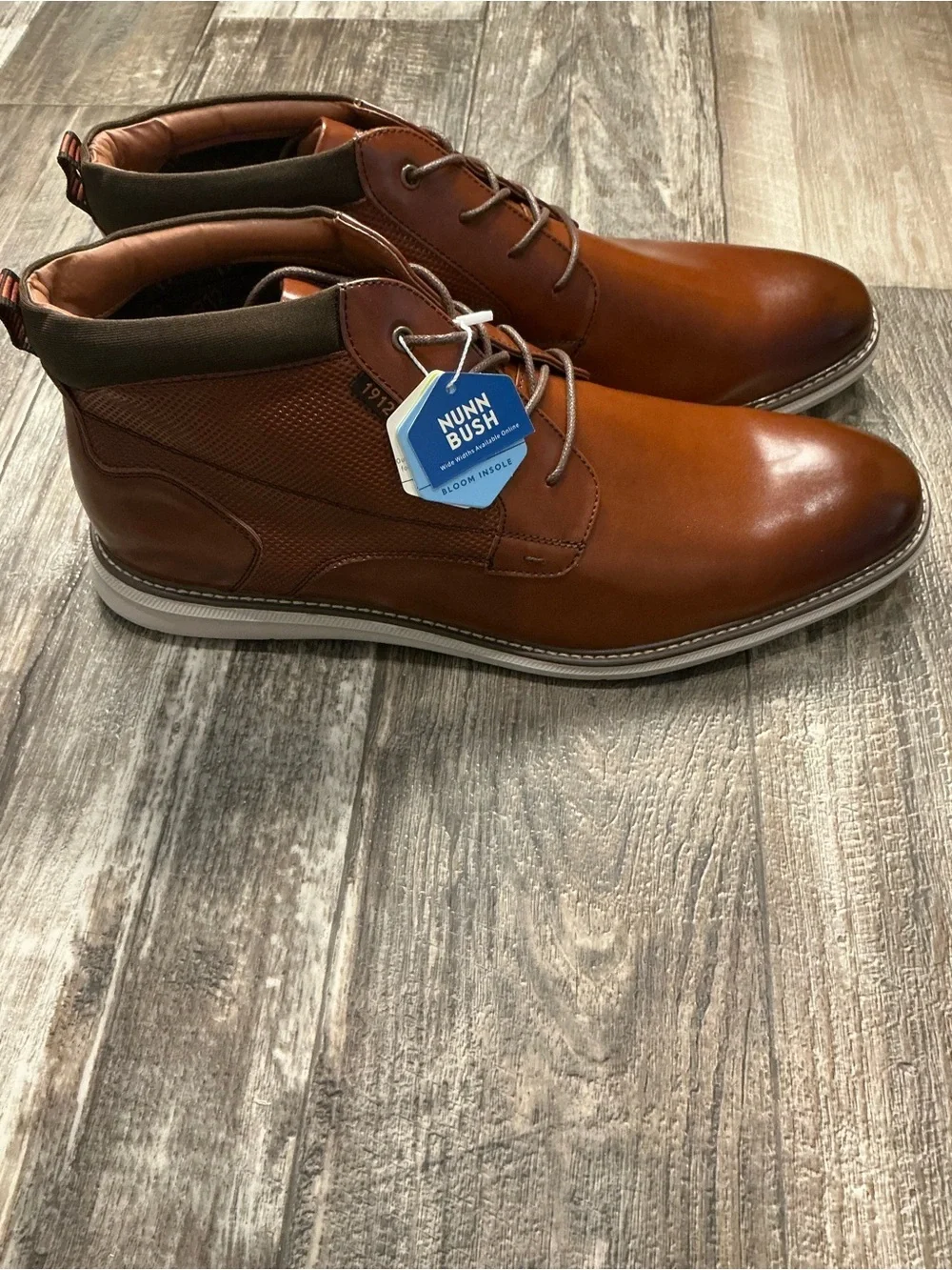 Nunn Bush Men's Chestnut Brown Chukka Boot Size 14